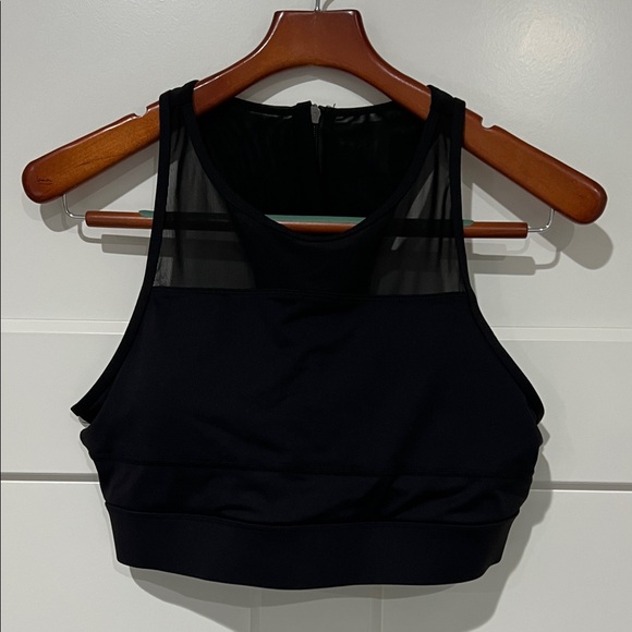 Zyia Black Mesh Women's Sports Bra Sz XXL - Picture 1 of 11